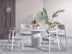 Masă dining Aqua, Alb, 100x100x75 cm, SKU 117FRF1401, imagine 1