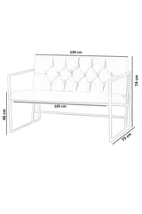 Canapea fixă 2 locuri Oslo, Diverse culori, 109x75x74 cm - Muștar | SKU: 118BRN1187 | Canapea fixă 2 locuri Oslo, 109x75x74 cm, varianta Muștar, produs pentru amenajarea locuinței, disponibil online în România la CasaMob