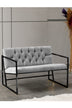 Gri | SKU: 118BRN1189 | Canapea fixă 2 locuri Oslo, 109x75x74 cm, varianta Gri, produs pentru amenajarea locuinței, disponibil online în România la CasaMob