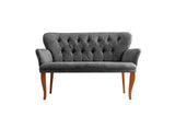 Canapea fixă 2 locuri Paris lemn nuc, Diverse culori, 130x46x82 cm - Gri | SKU: 118BRN1207 | Canapea fixă 2 locuri Paris lemn nuc, 130x46x82 cm, varianta Gri, produs pentru amenajarea locuinței, disponibil online în România la CasaMob