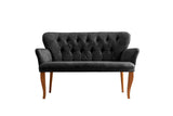 Canapea fixă 2 locuri Paris lemn nuc, Diverse culori, 130x46x82 cm - Fumuriu | SKU: 118BRN1208 | Canapea fixă 2 locuri Paris lemn nuc, 130x46x82 cm, varianta Fumuriu, produs pentru amenajarea locuinței, disponibil online în România la CasaMob