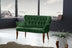 Kaki | SKU: 118BRN1210 | Canapea fixă 2 locuri Paris lemn nuc, 130x46x82 cm, varianta Kaki, produs pentru amenajarea locuinței, disponibil online în România la CasaMob
