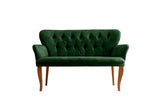 Canapea fixă 2 locuri Paris lemn nuc, Diverse culori, 130x46x82 cm - Kaki | SKU: 118BRN1210 | Canapea fixă 2 locuri Paris lemn nuc, 130x46x82 cm, varianta Kaki, produs pentru amenajarea locuinței, disponibil online în România la CasaMob