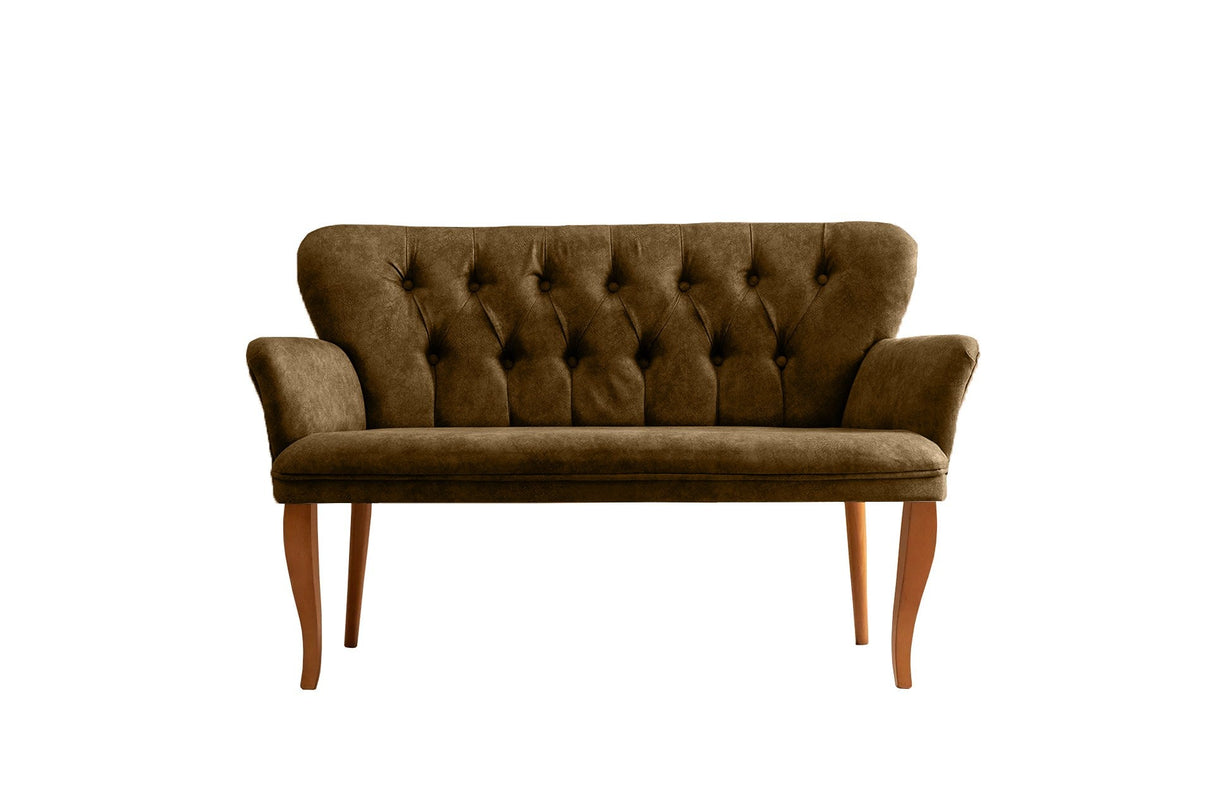 Canapea fixă 2 locuri Paris lemn nuc, Diverse culori, 130x46x82 cm - Maro | SKU: 118BRN1216 | Canapea fixă 2 locuri Paris lemn nuc, 130x46x82 cm, varianta Maro, produs pentru amenajarea locuinței, disponibil online în România la CasaMob