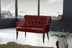 Bordo | SKU: 118BRN1218 | Canapea fixă 2 locuri Paris lemn nuc, 130x46x82 cm, varianta Bordo, produs pentru amenajarea locuinței, disponibil online în România la CasaMob