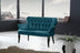 Albastru petrol | SKU: 118BRN1224 | Canapea fixă 2 locuri Paris lemn negru, 130x46x82 cm, varianta Albastru petrol, produs pentru amenajarea locuinței, disponibil online în România la CasaMob