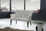 Canapea fixă 2 locuri Paris lemn negru, Diverse culori, 130x46x82 cm - Crem | SKU: 118BRN1227 | Canapea fixă 2 locuri Paris lemn negru, 130x46x82 cm, varianta Crem, produs pentru amenajarea locuinței, disponibil online în România la CasaMob