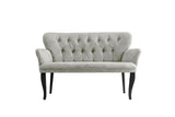 Canapea fixă 2 locuri Paris lemn negru, Diverse culori, 130x46x82 cm - Crem | SKU: 118BRN1227 | Canapea fixă 2 locuri Paris lemn negru, 130x46x82 cm, varianta Crem, produs pentru amenajarea locuinței, disponibil online în România la CasaMob