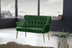 Kaki | SKU: 118BRN1234 | Canapea fixă 2 locuri Paris metal auriu, 130x46x82 cm, varianta Kaki, produs pentru amenajarea locuinței, disponibil online în România la CasaMob
