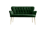 Canapea fixă 2 locuri Paris metal auriu, Diverse culori, 130x46x82 cm - Kaki | SKU: 118BRN1234 | Canapea fixă 2 locuri Paris metal auriu, 130x46x82 cm, varianta Kaki, produs pentru amenajarea locuinței, disponibil online în România la CasaMob