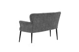 Canapea fixă 2 locuri Paris metal negru, Diverse culori, 130x46x82 cm - Gri | SKU: 118BRN1243 | Canapea fixă 2 locuri Paris metal negru, 130x46x82 cm, varianta Gri, produs pentru amenajarea locuinței, disponibil online în România la CasaMob