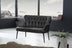 Fumuriu | SKU: 118BRN1244 | Canapea fixă 2 locuri Paris metal negru, 130x46x82 cm, varianta Fumuriu, produs pentru amenajarea locuinței, disponibil online în România la CasaMob