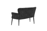 Canapea fixă 2 locuri Paris metal negru, Diverse culori, 130x46x82 cm - Fumuriu | SKU: 118BRN1244 | Canapea fixă 2 locuri Paris metal negru, 130x46x82 cm, varianta Fumuriu, produs pentru amenajarea locuinței, disponibil online în România la CasaMob
