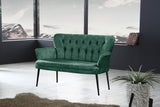 Canapea fixă 2 locuri Paris metal negru, Diverse culori, 130x46x82 cm - Verde marin | SKU: 118BRN1247 | Canapea fixă 2 locuri Paris metal negru, 130x46x82 cm, varianta Verde marin, produs pentru amenajarea locuinței, disponibil online în România la CasaMob