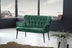 Verde marin | SKU: 118BRN1247 | Canapea fixă 2 locuri Paris metal negru, 130x46x82 cm, varianta Verde marin, produs pentru amenajarea locuinței, disponibil online în România la CasaMob
