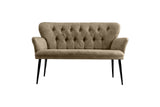 Canapea fixă 2 locuri Paris metal negru, Diverse culori, 130x46x82 cm - Maro deschis | SKU: 118BRN1249 | Canapea fixă 2 locuri Paris metal negru, 130x46x82 cm, varianta Maro deschis, produs pentru amenajarea locuinței, disponibil online în România la CasaMob