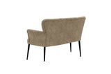 Canapea fixă 2 locuri Paris metal negru, Diverse culori, 130x46x82 cm - Maro deschis | SKU: 118BRN1249 | Canapea fixă 2 locuri Paris metal negru, 130x46x82 cm, varianta Maro deschis, produs pentru amenajarea locuinței, disponibil online în România la CasaMob