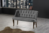 Canapea fixă 2 locuri Roma lemn nuc, Diverse culori, 118x48x80 cm - Gri | SKU: 118BRN1351 | Canapea fixă 2 locuri Roma lemn nuc, 118x48x80 cm, varianta Gri, produs pentru amenajarea locuinței, disponibil online în România la CasaMob