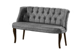 Canapea fixă 2 locuri Roma lemn nuc, Diverse culori, 118x48x80 cm - Gri | SKU: 118BRN1351 | Canapea fixă 2 locuri Roma lemn nuc, 118x48x80 cm, varianta Gri, produs pentru amenajarea locuinței, disponibil online în România la CasaMob