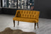 Muștar | SKU: 118BRN1353 | Canapea fixă 2 locuri Roma lemn nuc, 118x48x80 cm, varianta Muștar, produs pentru amenajarea locuinței, disponibil online în România la CasaMob
