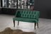 Verde marin | SKU: 118BRN1355 | Canapea fixă 2 locuri Roma lemn nuc, 118x48x80 cm, varianta Verde marin, produs pentru amenajarea locuinței, disponibil online în România la CasaMob