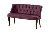Canapea fixă 2 locuri Roma lemn nuc, Diverse culori, 118x48x80 cm - Roz pudrat | SKU: 118BRN1361 | Canapea fixă 2 locuri Roma lemn nuc, 118x48x80 cm, varianta Roz pudrat, produs pentru amenajarea locuinței, disponibil online în România la CasaMob