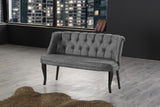 Canapea fixă 2 locuri Roma lemn negru, Diverse culori, 118x48x80 cm - Gri | SKU: 118BRN1363 | Canapea fixă 2 locuri Roma lemn negru, 118x48x80 cm, varianta Gri, produs pentru amenajarea locuinței, disponibil online în România la CasaMob