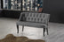 Gri | SKU: 118BRN1363 | Canapea fixă 2 locuri Roma lemn negru, 118x48x80 cm, varianta Gri, produs pentru amenajarea locuinței, disponibil online în România la CasaMob