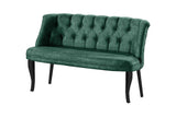 Canapea fixă 2 locuri Roma lemn negru, Diverse culori, 118x48x80 cm - Verde marin | SKU: 118BRN1367 | Canapea fixă 2 locuri Roma lemn negru, 118x48x80 cm, varianta Verde marin, produs pentru amenajarea locuinței, disponibil online în România la CasaMob