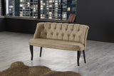 Canapea fixă 2 locuri Roma lemn negru, Diverse culori, 118x48x80 cm - Maro deschis | SKU: 118BRN1369 | Canapea fixă 2 locuri Roma lemn negru, 118x48x80 cm, varianta Maro deschis, produs pentru amenajarea locuinței, disponibil online în România la CasaMob