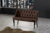 Canapea fixă 2 locuri Roma lemn negru, Diverse culori, 118x48x80 cm - Maro | SKU: 118BRN1372 | Canapea fixă 2 locuri Roma lemn negru, 118x48x80 cm, varianta Maro, produs pentru amenajarea locuinței, disponibil online în România la CasaMob