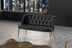 Fumuriu | SKU: 118BRN1376 | Canapea fixă 2 locuri Roma metal auriu, 118x48x80 cm, varianta Fumuriu, produs pentru amenajarea locuinței, disponibil online în România la CasaMob