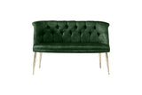 Canapea fixă 2 locuri Roma metal auriu, Diverse culori, 118x48x80 cm - Kaki | SKU: 118BRN1378 | Canapea fixă 2 locuri Roma metal auriu, 118x48x80 cm, varianta Kaki, produs pentru amenajarea locuinței, disponibil online în România la CasaMob