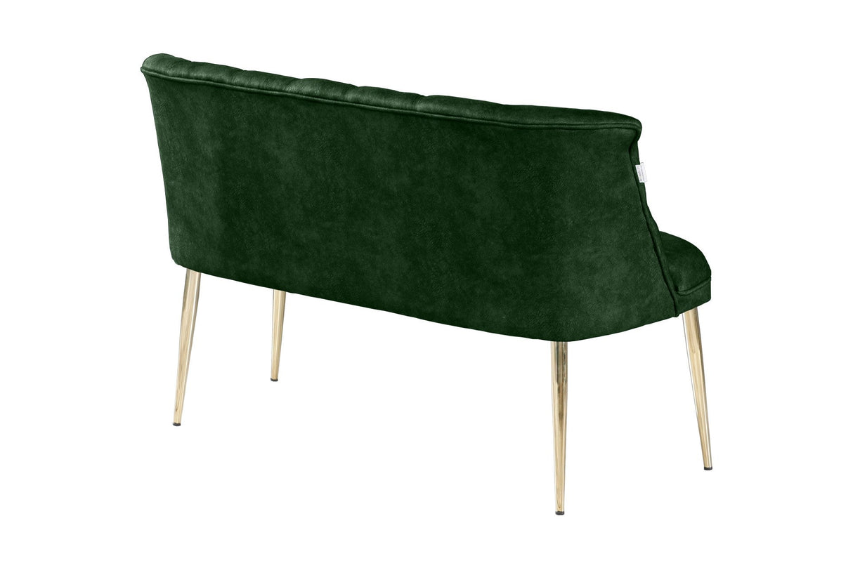 Canapea fixă 2 locuri Roma metal auriu, Diverse culori, 118x48x80 cm - Kaki | SKU: 118BRN1378 | Canapea fixă 2 locuri Roma metal auriu, 118x48x80 cm, varianta Kaki, produs pentru amenajarea locuinței, disponibil online în România la CasaMob