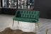 Verde marin | SKU: 118BRN1379 | Canapea fixă 2 locuri Roma metal auriu, 118x48x80 cm, varianta Verde marin, produs pentru amenajarea locuinței, disponibil online în România la CasaMob
