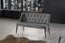 Gri | SKU: 118BRN1387 | Canapea fixă 2 locuri Roma metal negru, 118x48x80 cm, varianta Gri, produs pentru amenajarea locuinței, disponibil online în România la CasaMob