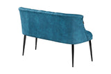 Canapea fixă 2 locuri Roma metal negru, Diverse culori, 118x48x80 cm - Albastru petrol | SKU: 118BRN1392 | Canapea fixă 2 locuri Roma metal negru, 118x48x80 cm, varianta Albastru petrol, produs pentru amenajarea locuinței, disponibil online în România la CasaMob