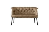 Canapea fixă 2 locuri Roma metal negru, Diverse culori, 118x48x80 cm - Maro deschis | SKU: 118BRN1393 | Canapea fixă 2 locuri Roma metal negru, 118x48x80 cm, varianta Maro deschis, produs pentru amenajarea locuinței, disponibil online în România la CasaMob