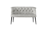 Canapea fixă 2 locuri Roma metal negru, Diverse culori, 118x48x80 cm - Crem | SKU: 118BRN1395 | Canapea fixă 2 locuri Roma metal negru, 118x48x80 cm, varianta Crem, produs pentru amenajarea locuinței, disponibil online în România la CasaMob