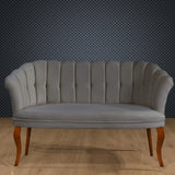 Canapea fixă 2 locuri Daisy lemn nuc, Diverse culori, 103x44x51 cm - Gri | SKU: 118BRN1479 | Canapea fixă 2 locuri Daisy lemn nuc, 103x44x51 cm, varianta Gri, produs pentru amenajarea locuinței, disponibil online în România la CasaMob