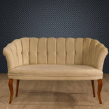 Canapea fixă 2 locuri Daisy lemn nuc, Diverse culori, 103x44x51 cm - Maro deschis | SKU: 118BRN1483 | Canapea fixă 2 locuri Daisy lemn nuc, 103x44x51 cm, varianta Maro deschis, produs pentru amenajarea locuinței, disponibil online în România la CasaMob