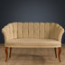 Maro deschis | SKU: 118BRN1483 | Canapea fixă 2 locuri Daisy lemn nuc, 103x44x51 cm, varianta Maro deschis, produs pentru amenajarea locuinței, disponibil online în România la CasaMob
