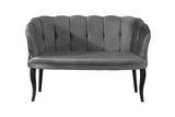 Canapea fixă 2 locuri Daisy lemn negru, Diverse culori, 103x44x51 cm - Gri | SKU: 118BRN1487 | Canapea fixă 2 locuri Daisy lemn negru, 103x44x51 cm, varianta Gri, produs pentru amenajarea locuinței, disponibil online în România la CasaMob
