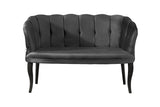 Canapea fixă 2 locuri Daisy lemn negru, Diverse culori, 103x44x51 cm - Fumuriu | SKU: 118BRN1488 | Canapea fixă 2 locuri Daisy lemn negru, 103x44x51 cm, varianta Fumuriu, produs pentru amenajarea locuinței, disponibil online în România la CasaMob
