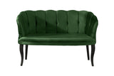 Canapea fixă 2 locuri Daisy lemn negru, Diverse culori, 103x44x51 cm - Verde | SKU: 118BRN1490 | Canapea fixă 2 locuri Daisy lemn negru, 103x44x51 cm, varianta Verde, produs pentru amenajarea locuinței, disponibil online în România la CasaMob