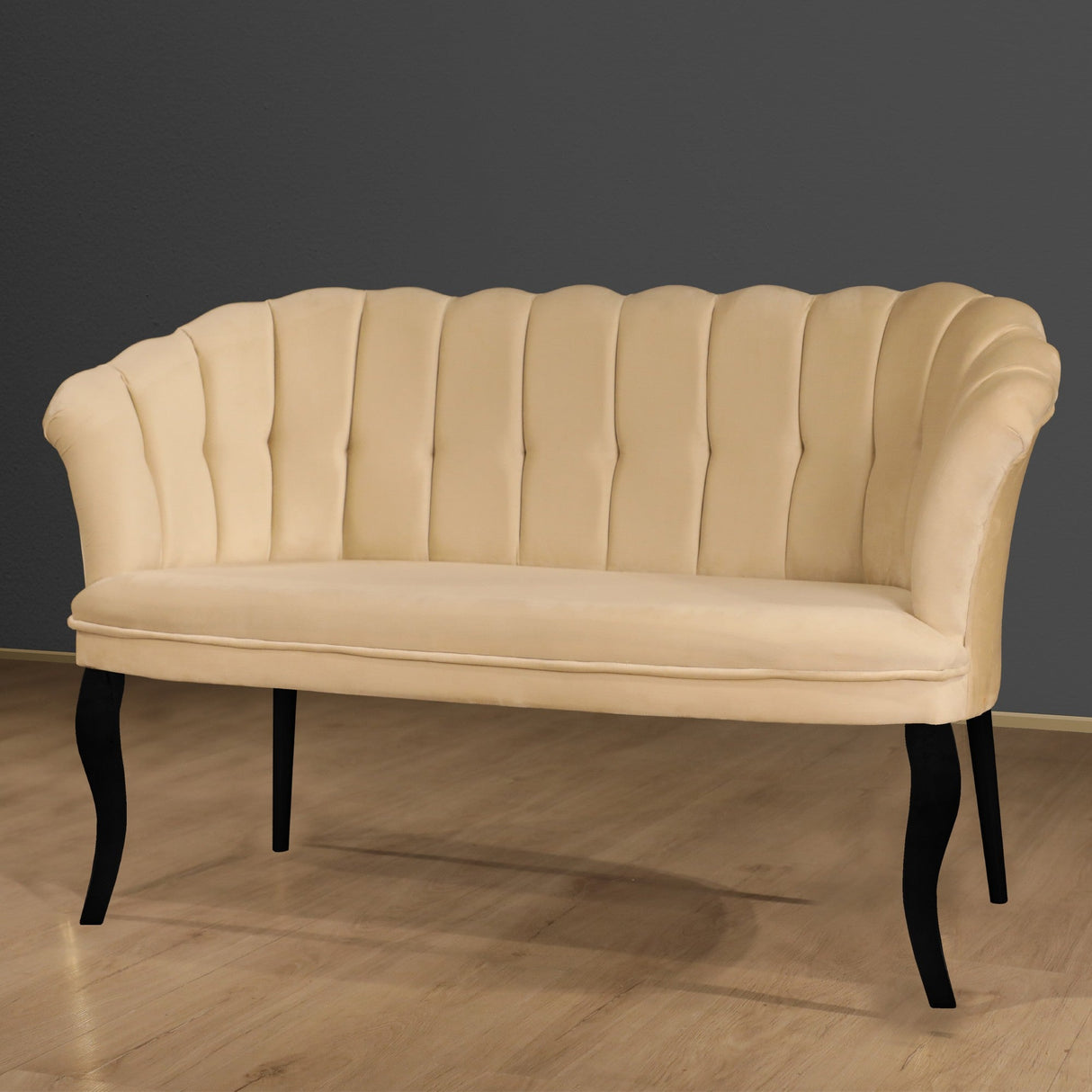Canapea fixă 2 locuri Daisy lemn negru, Diverse culori, 103x44x51 cm - Maro deschis | SKU: 118BRN1491 | Canapea fixă 2 locuri Daisy lemn negru, 103x44x51 cm, varianta Maro deschis, produs pentru amenajarea locuinței, disponibil online în România la CasaMob
