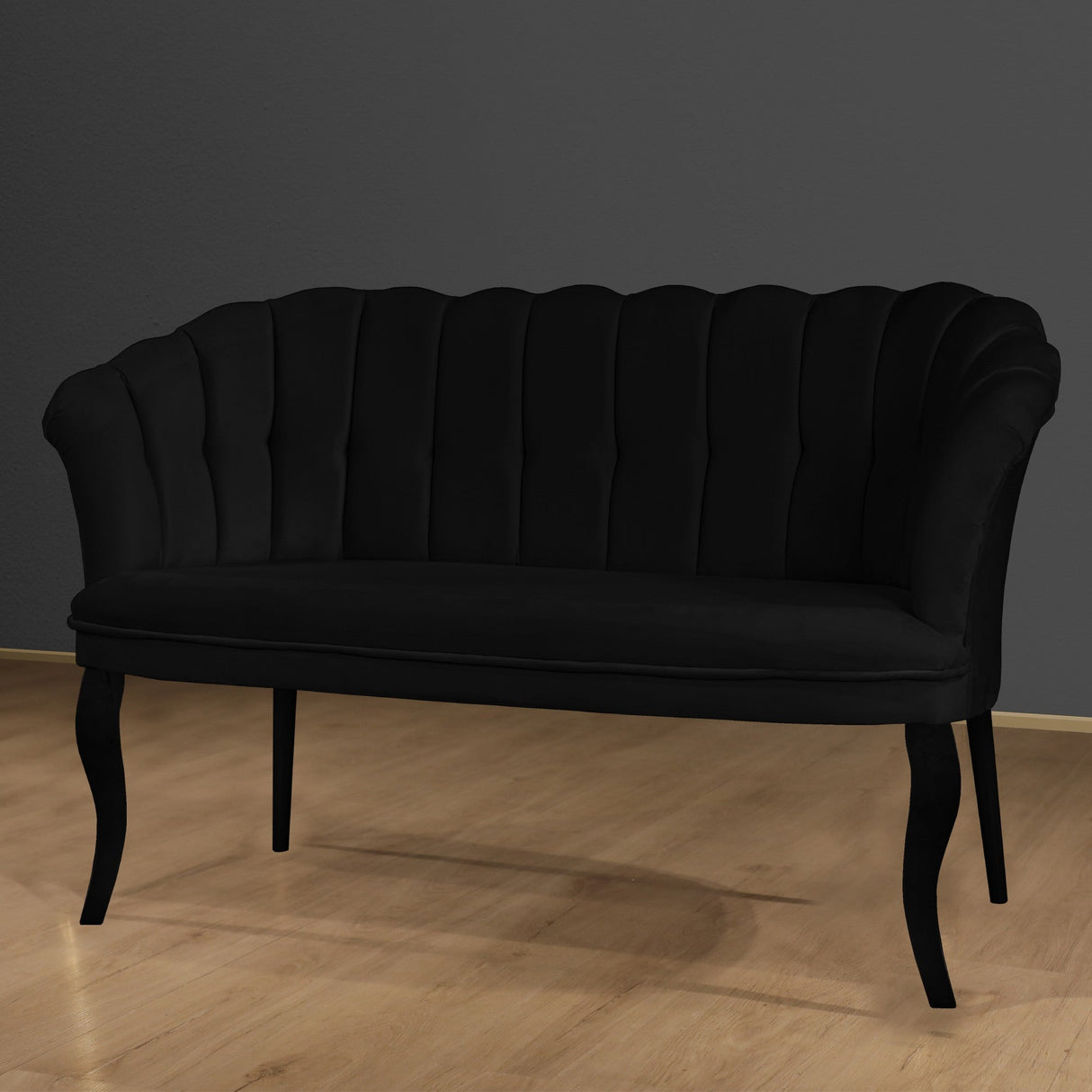 Canapea fixă 2 locuri Daisy lemn negru, Diverse culori, 103x44x51 cm - Negru | SKU: 118BRN1494 | Canapea fixă 2 locuri Daisy lemn negru, 103x44x51 cm, varianta Negru, produs pentru amenajarea locuinței, disponibil online în România la CasaMob