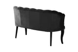 Canapea fixă 2 locuri Daisy lemn negru, Diverse culori, 103x44x51 cm - Negru | SKU: 118BRN1494 | Canapea fixă 2 locuri Daisy lemn negru, 103x44x51 cm, varianta Negru, produs pentru amenajarea locuinței, disponibil online în România la CasaMob