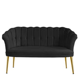 Canapea fixă 2 locuri Daisy metal auriu, Diverse culori, 103x44x51 cm - Fumuriu | SKU: 118BRN1496 | Canapea fixă 2 locuri Daisy metal auriu, 103x44x51 cm, varianta Fumuriu, produs pentru amenajarea locuinței, disponibil online în România la CasaMob