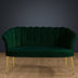 Verde | SKU: 118BRN1498 | Canapea fixă 2 locuri Daisy metal auriu, 103x44x51 cm, varianta Verde, produs pentru amenajarea locuinței, disponibil online în România la CasaMob
